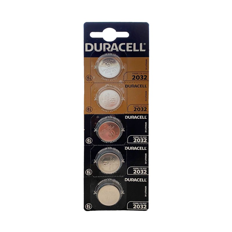 Duracell 2032 3 Volt Düğme Pil 5'li Paket