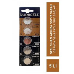 Duracell 2032 3 Volt Düğme Pil 5'li Paket