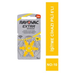 Rayovac Extra İşitme Cihazı Pili 6'lı No: 10