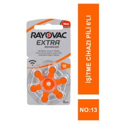 Rayovac Extra İşitme Cihazı Pili 6'lı No: 13