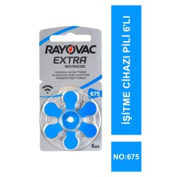 Rayovac Extra İşitme Cihazı Pili 6'lı No: 675