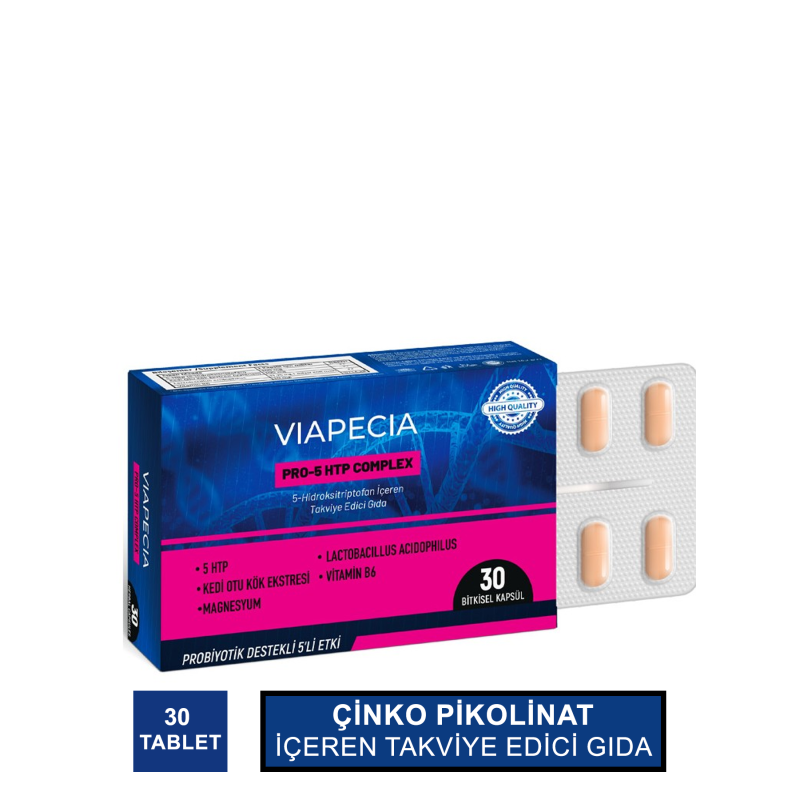 Viapecia Pro 5-Htp Complex 30 Kapsül
