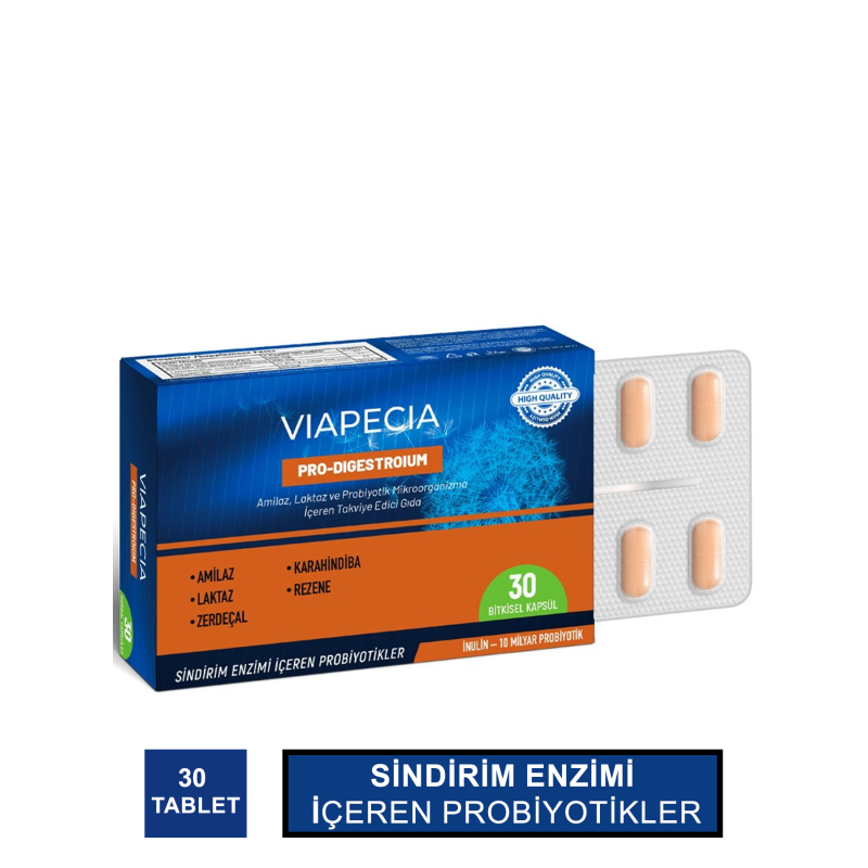 Viapecia  Pro Digestroium 30 Kapsül