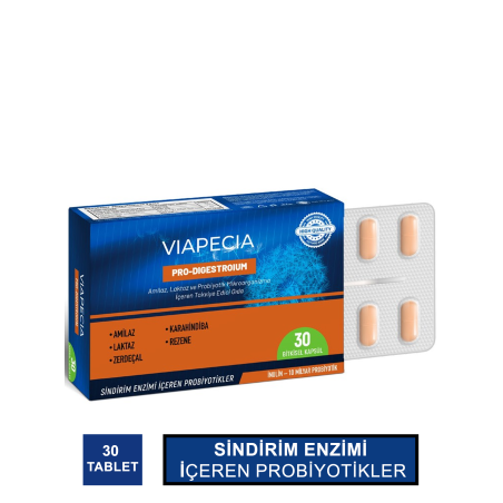 Viapecia  Pro Digestroium 30 Kapsül