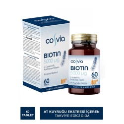 Cosvia Biotin 5000mg 60 Tablet (S.K.T 05-2025)