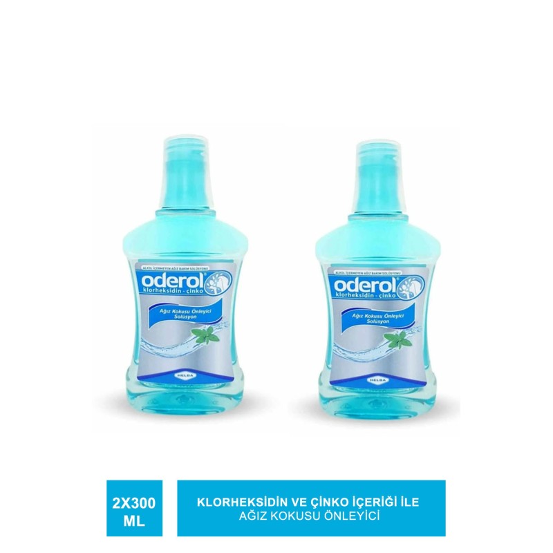 Oderol Ağız Kokusu Giderici Solüsyon 300 ml x 2 Adet