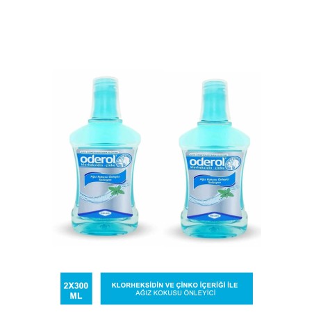 Oderol Ağız Kokusu Giderici Solüsyon 300 ml x 2 Adet
