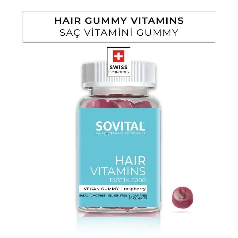 Sovital Hair Saç Vitamini 60 Kapsül
