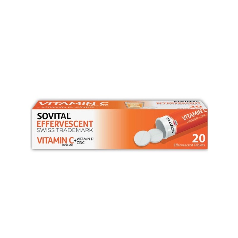 Sovital Vitamin C 20 Efervesan Tablet