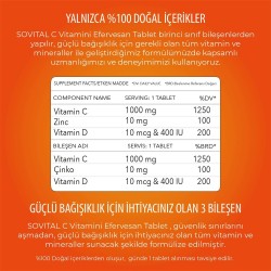Sovital Vitamin C 20 Efervesan Tablet