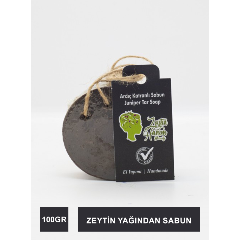 Zeytin Hanım Beauty %100 Zeytinyağı Sabunu - Ardıç Katranlı - 100Gr