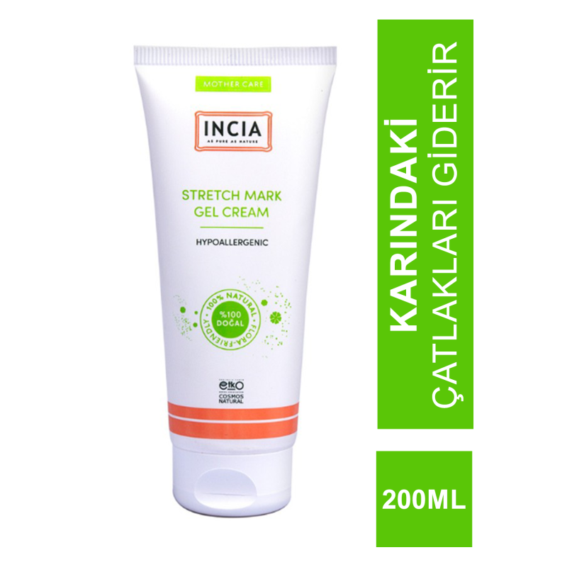 İncia Stretch Mark Cream ( Karın Çatlak Jel Kremi ) 200 ml (S.K.T 08-2025)