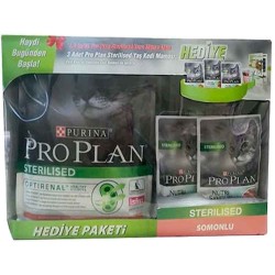 Pro Plan Sterılısed Kısırlaştırılmış Somonlu Kedi Maması 1,5Kg Konserve Hediye Peketi