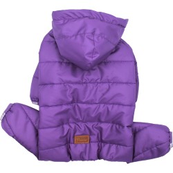 Paw Star Purple Sport Big Rompers Köpek Yağmurluk 4XL