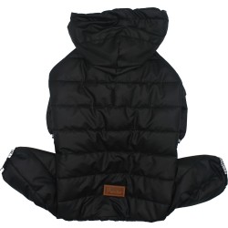 Paw Star Black Sport Big Rompers Köpek Yağmurluk 5XL