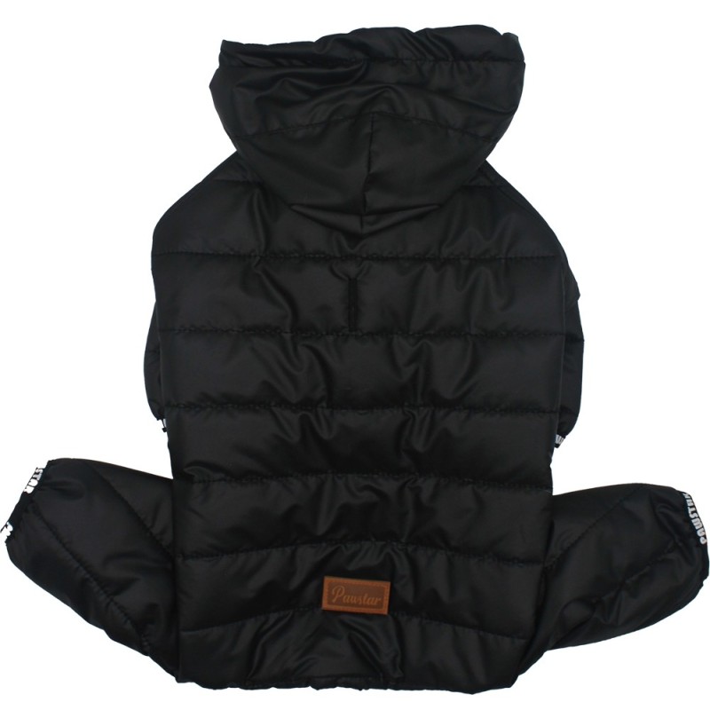 Paw Star Black Sport Big Rompers Köpek Yağmurluk 5XL