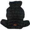 Paw Star Black Sport Big Rompers Köpek Yağmurluk 6XL