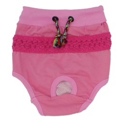 Paw Star Pembe Dantel Köpek Külot 2