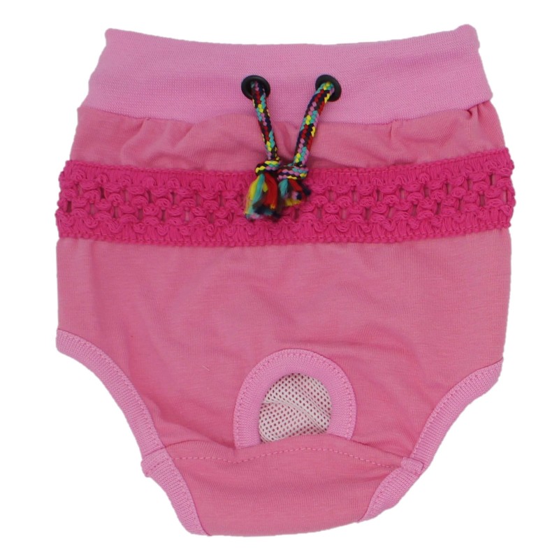 Paw Star Pembe Dantel Köpek Külot 2
