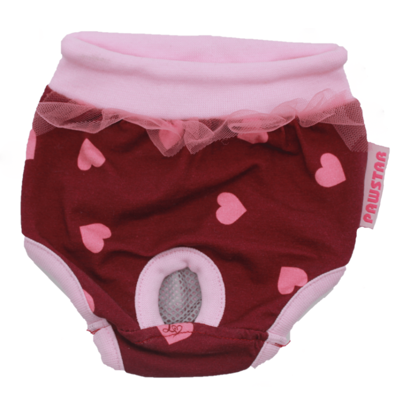 Paw Star Tiny Hearts Köpek Külot 0