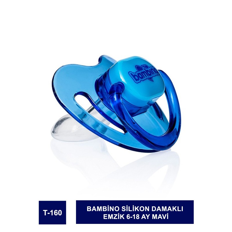 Bambino Silikon Damaklı Emzik 6-18 Ay T-160