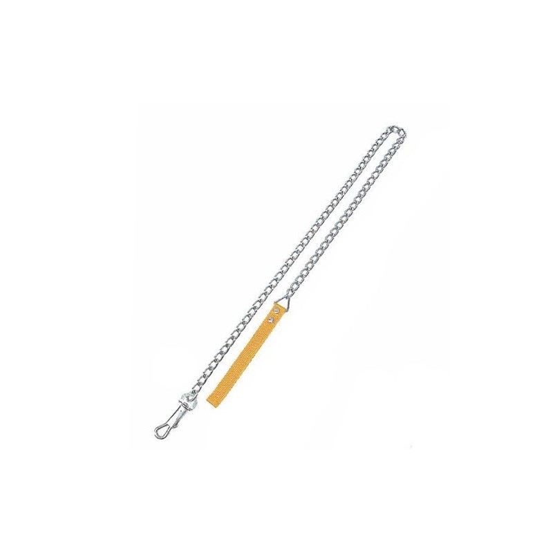 Zampa Yumuşak Dokulu Sarı Köpek Gezdirme Zinciri 3 mm x 120 cm