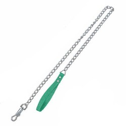 Zampa Yumuşak Dokulu Yeşil Köpek Gezdirme Zinciri 2.0 mm x 120 cm