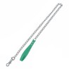 Zampa Yumuşak Dokulu Yeşil Köpek Gezdirme Zinciri 2.0 mm x 120 cm