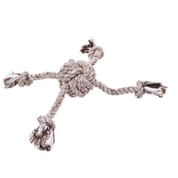 Pet Ing Halat İpli Kahverengi Köpek Oyuncağı 8X32cm