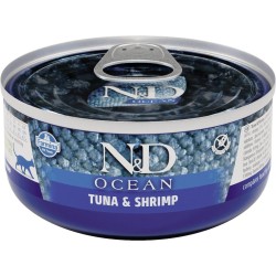 N&D Ocean Kedi Konserve Ton Balığı & Karides 70 gr