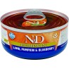 N&D Pumpkın Kedi Konserve Kuzu, Balkabağı&Yaban Mersini 70 gr