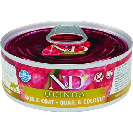 N&D Quınoa Kedi Konserve Bıldırcın & Hindistan Cevizi 80 Gr