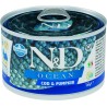 N&D Ocean Köpek Konserve Morina Balığı & Balkabağı Mini 140 Gr
