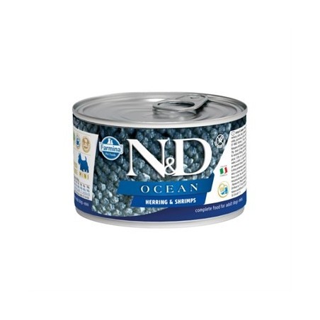 N&D Ocean Köpek Konserve Ringa Balığı & Karides Mini 140 Gr