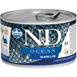 N&D Ocean Köpek Konserve Somon & Morina Balığı  Mini 140 Gr