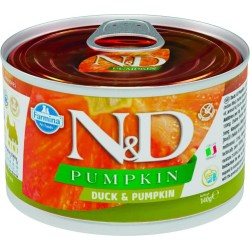 N&D Pumpkin Köpek Konserve Ördek & Balkabağı Mini 140 Gr