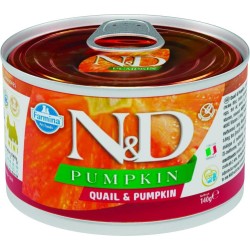 N&D Pumpkin Köpek Konserve Bıldırcın & Balkabağı Mini 140 Gr