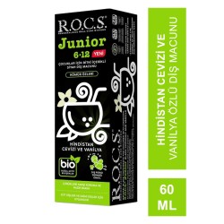 Rocs Junior 6-12 Hindistan Cevizi ve Vanilya Özlü Diş Macunu 60 ml