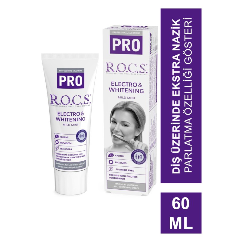 Rocs Pro Electro & Whitening Diş Macunu 60 ml