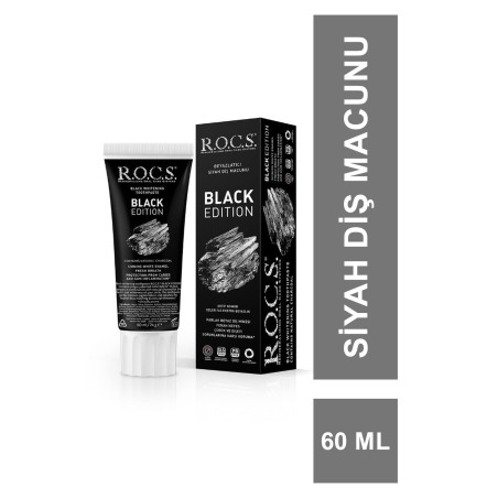 Outlet - Rocs Black Edition Diş Macunu 60 ml