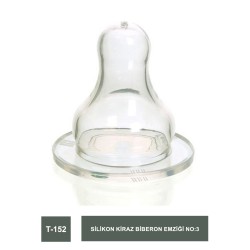 Bambino Silikon Kiraz Biberon Emziği No:3 T-152