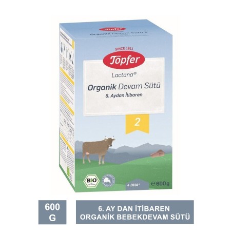 Töpfer Organik Devam Sütü 2 600gr