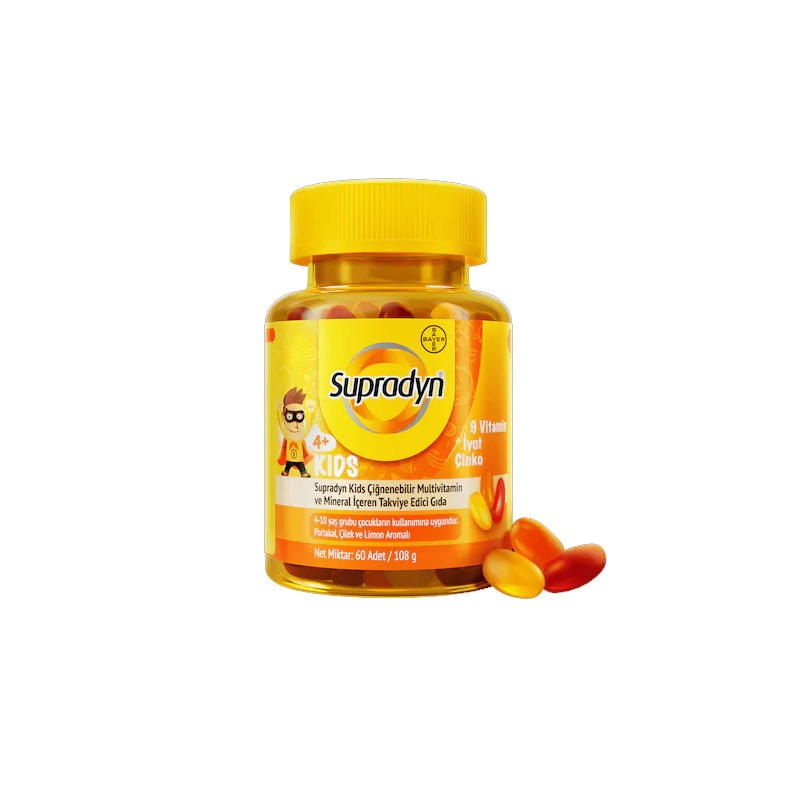 Supradyn Kids Multivitamin ve Mineral 60 Çiğnenebilir Tablet