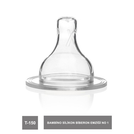 Bambino Silikon Biberon Emziği No 1 T-150