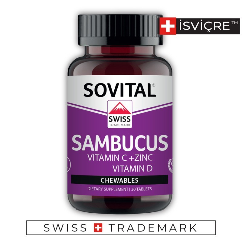 Sovital Sambucus ( Kara Mürver ) 30 Kapsül