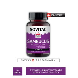 Sovital Sambucus ( Kara Mürver ) 30 Kapsül