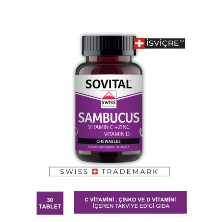 Sovital Sambucus ( Kara Mürver ) 30 Kapsül