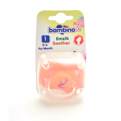 Bambino Silikon Damak Uçlu Emzik No 1 T159