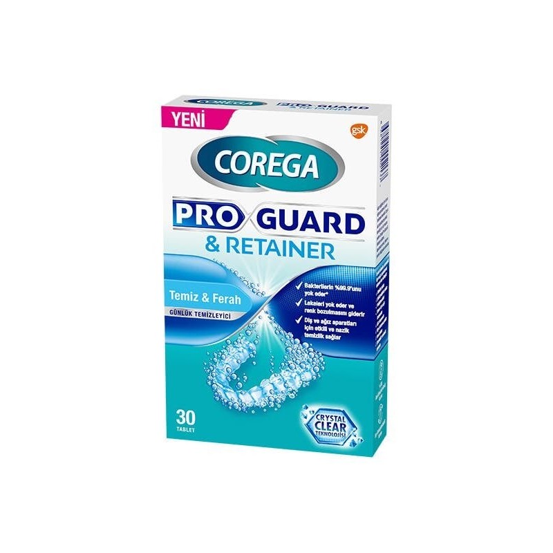 Corega Proguard & Retainer Temizleyici 30 Tablet