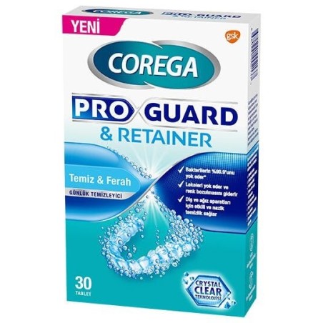 Corega Proguard & Retainer Temizleyici 30 Tablet